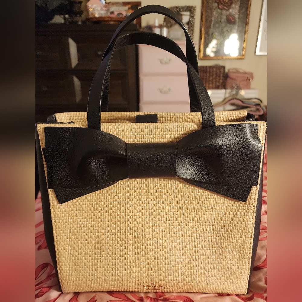 Kate Spade straw purse